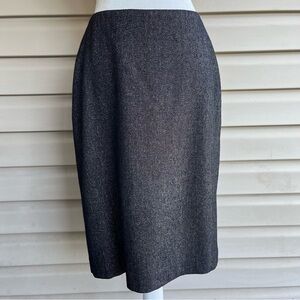 •Linda Allard Ellen Tracy• Wool Blend Skirt with Shimmer - Size 10